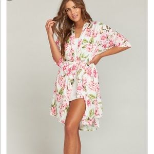 Brie floral robe